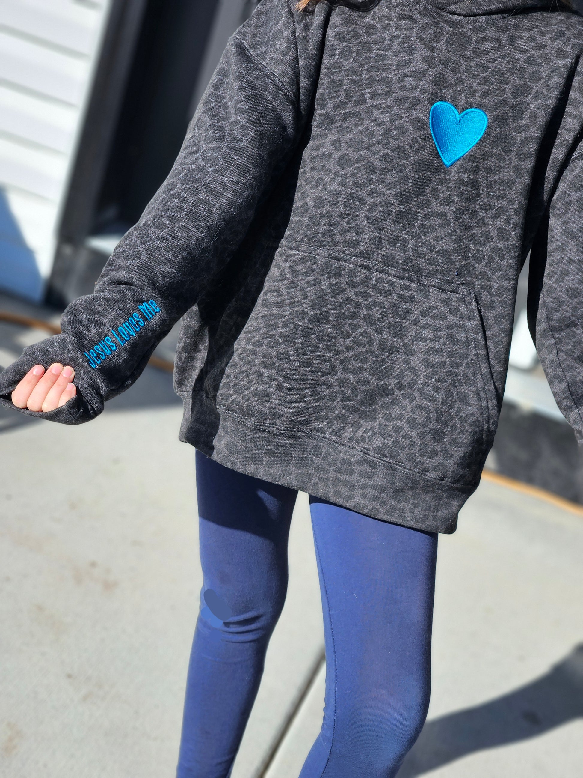 Jesus Loves Me Embroidered Sweatshirt - GritGraceClothingCo