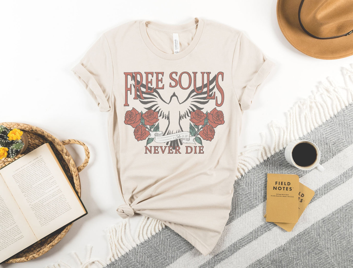 Free Souls Never Die T-shirt | Christian T Shirts - GritGraceClothingCo