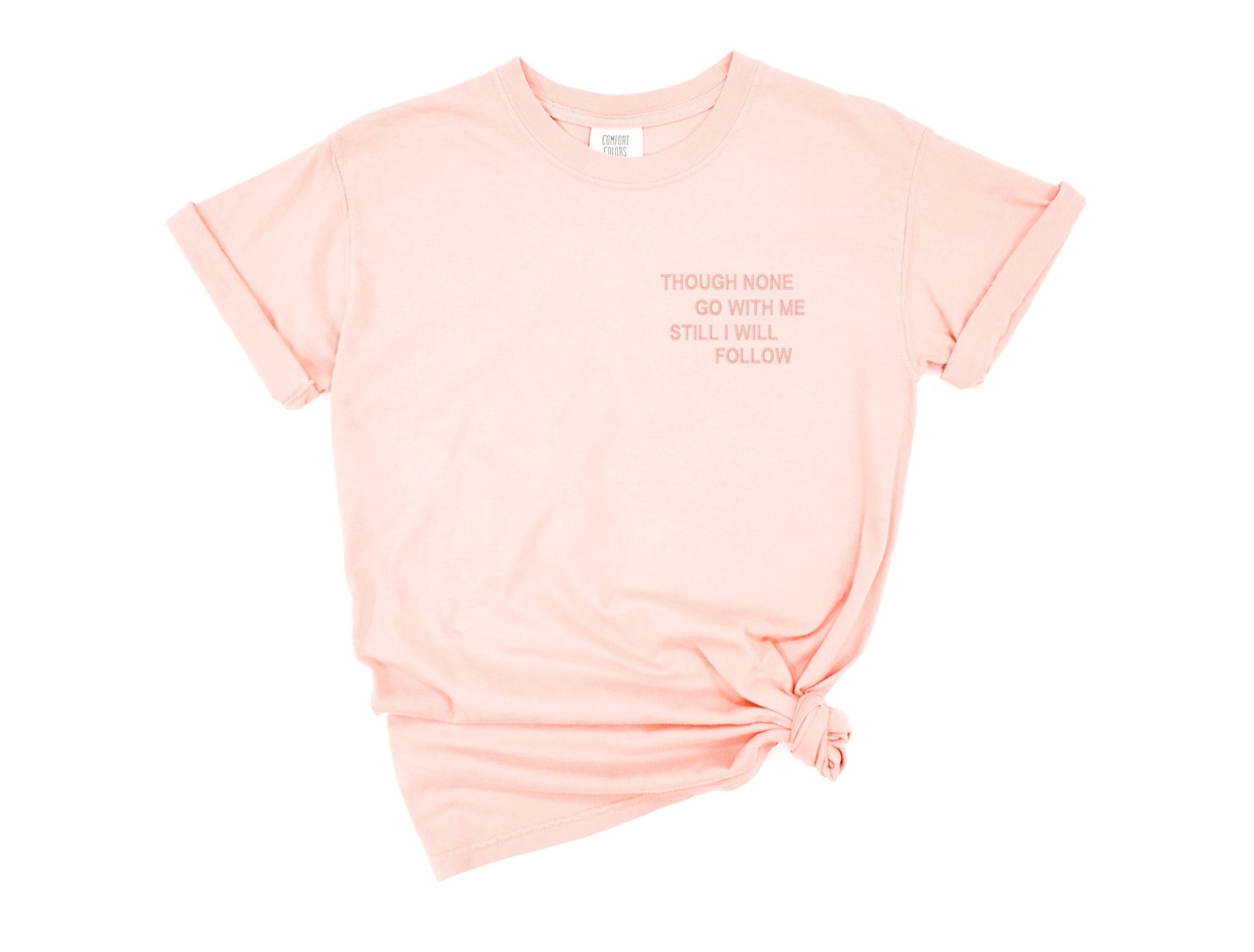 Though None Go With Me Hymnal Tee - GritGraceClothingCo