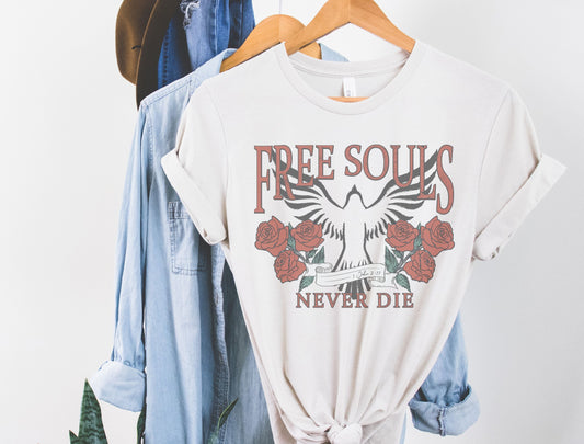 Free Souls Never Die T-shirt | Christian T Shirts - GritGraceClothingCo