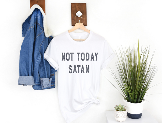 Not Today Satan Tee - GritGraceClothingCo