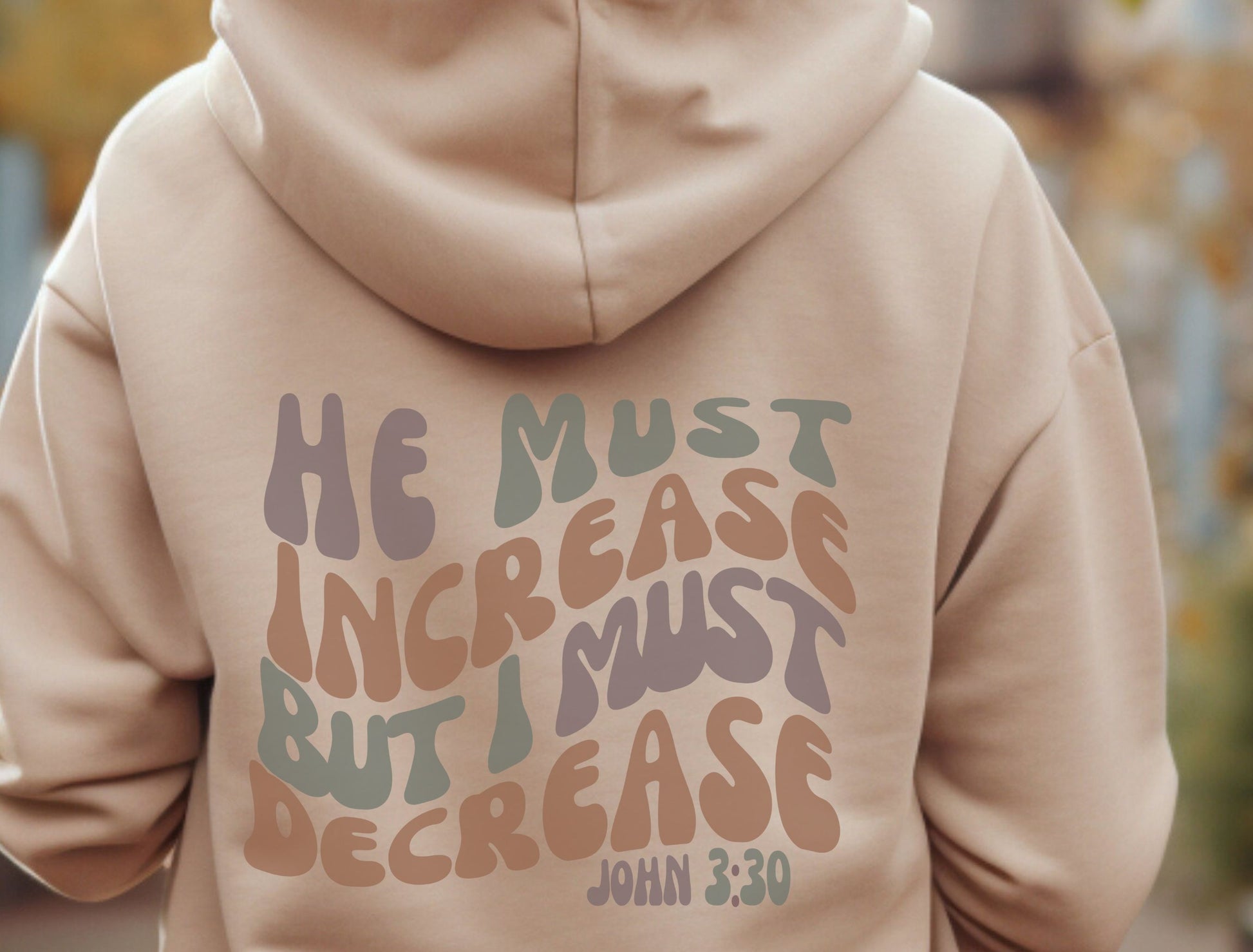 He Must Increase Hoodie - GritGraceClothingCo