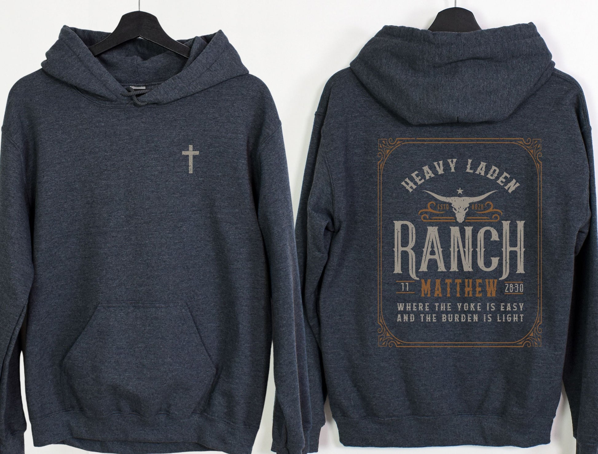 Heavy Laden Hoodie - GritGraceClothingCo