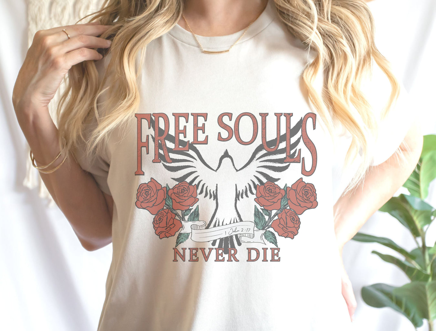 Free Souls Never Die T-shirt | Christian T Shirts - GritGraceClothingCo