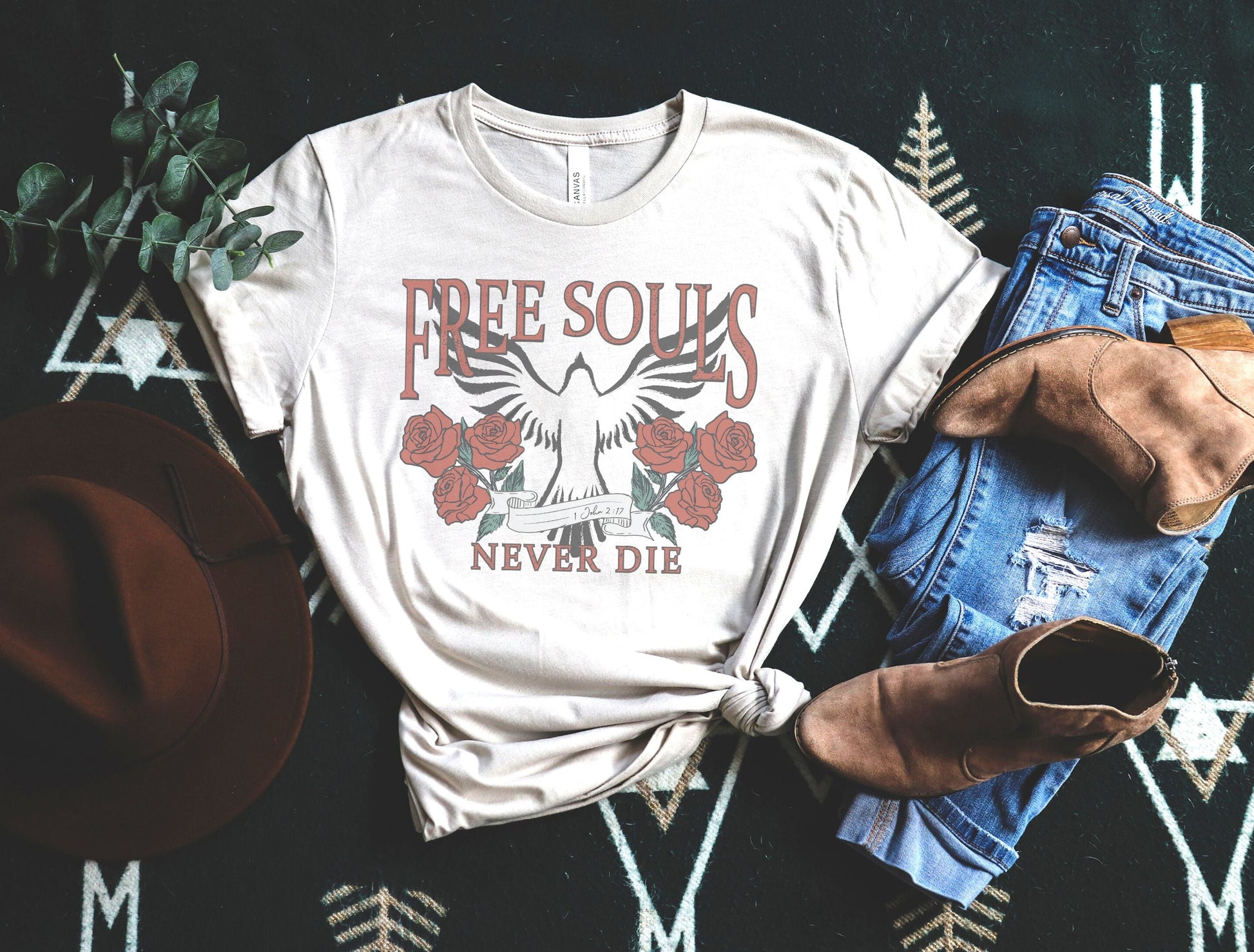 Free Souls Never Die T-shirt | Christian T Shirts - GritGraceClothingCo