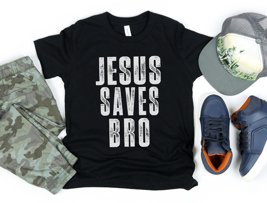 Jesus Saves Bro Tee - GritGraceClothingCo